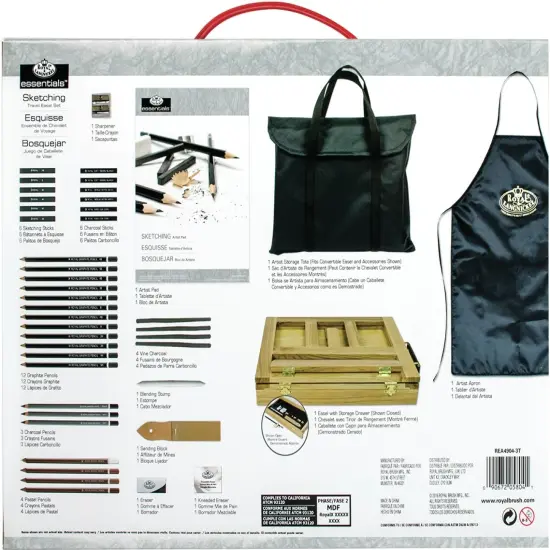 Royal & Langnickel(R) Easel Art Set W/Easy To Store Bag-Sketching {4}