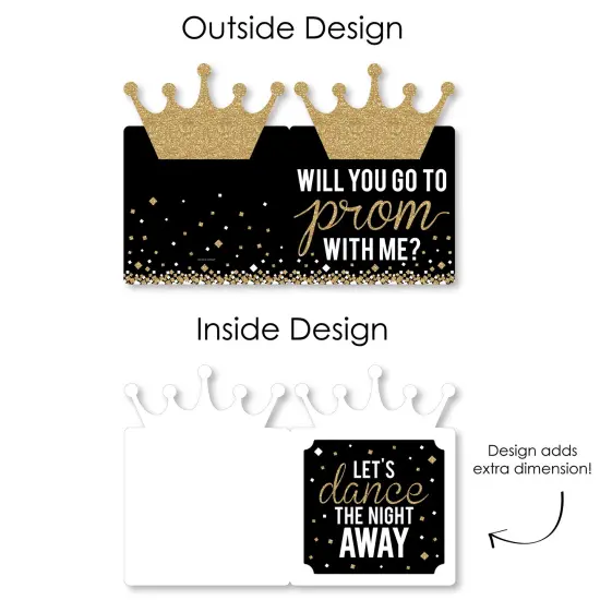 Big Dot of Happiness Promposal - Prom Proposal Giant Greeting Card - Big Shaped Jumborific Card - 16.5 x 22 inches {7}