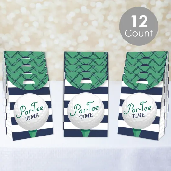 Big Dot of Happiness Par-Tee Time - Golf - Birthday or Retirement Gift Favor Bags - Party Goodie Boxes - Set of 12 {3}