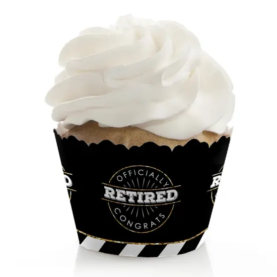 Big Dot of Happiness Happy Retirement - Retirement Party Decorations - Party Cupcake Wrappers - Set of 12 {1}