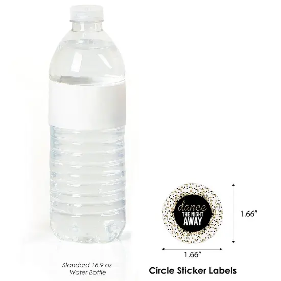 Big Dot of Happiness Prom - Prom Night Party Circle Sticker Labels - 24 Count {4}