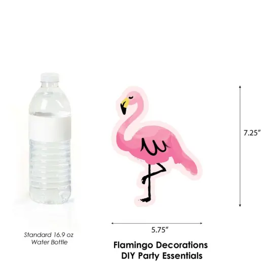 Big Dot of Happiness Pink Flamingo - Tropical Summer Decorations DIY Party Essentials - Set of 20 {6}