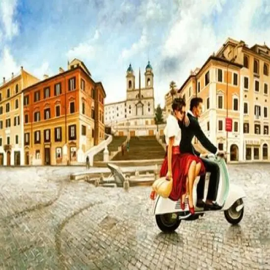 Lovers in Rome Poster Print by Pierre Benson - Item # VARPDX3BN2473 {1}