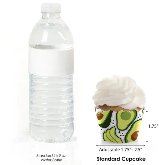 Big Dot of Happiness Hello Avocado - Fiesta Party Decorations - Party Cupcake Wrappers - Set of 12 {4}