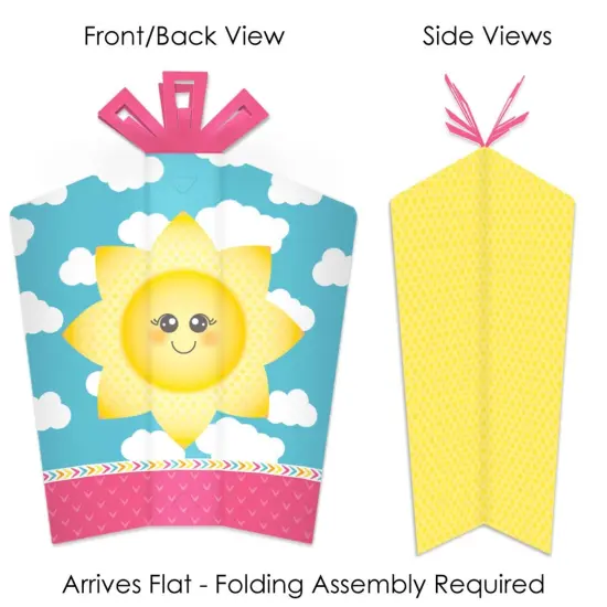 Big Dot of Happiness You Are My Sunshine - Table Decorations - Baby Shower or Birthday Party Fold and Flare Centerpieces - 10 Count {3}