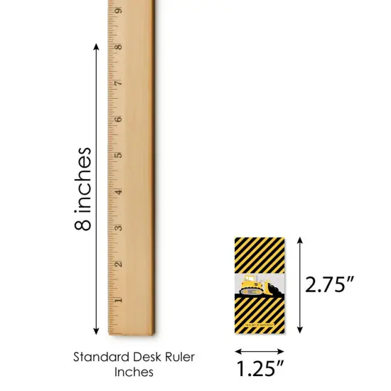 Big Dot of Happiness Dig It - Construction Party Zone - Mini Candy Bar Wrapper Stickers - Baby Shower or Birthday Party Small Favors - 40 Count {6}