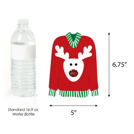Big Dot of Happiness Ugly Sweater - Sweater Decorations DIY Holiday and Christmas Party Essentials - Set of 20 {6}