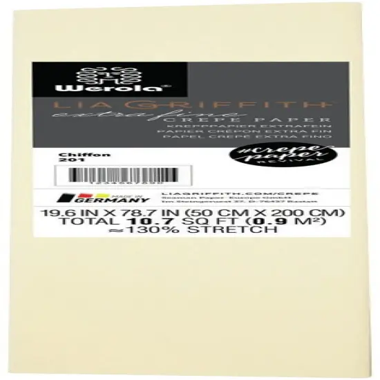 Lia Griffith Extra Fine Crepe Paper 19.6"X78.7"-Chiffon {1}