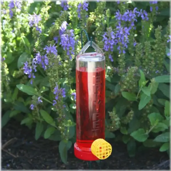 Perky-Pet Plastic Planter Hanging Rod Hummingbird Feeder 3 Oz {4}