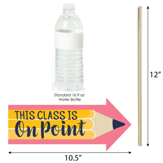 Big Dot of Happiness Funny Back to School - First Day of School Classroom Decorations and Photo Booth Props Kit - 10 Piece {4}