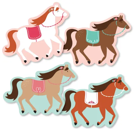 Big Dot of Happiness Run Wild Horses - Decorations DIY Pony Birthday Party Essentials - Set of 20 {3}