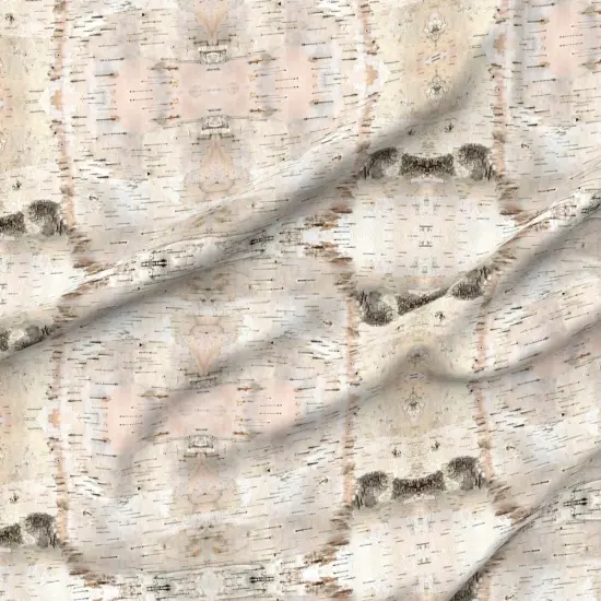 Various Fabrics by the Yard or Fat Quarter Small White Birch Pale Nature Bark Tree Woodland Custom Printed Fabric by Spoonflower {6}