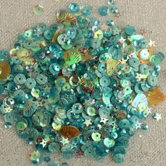 Buttons Galore 28 Lilac Lane Tin W/Sequins 40g-Seaside Holiday {3}