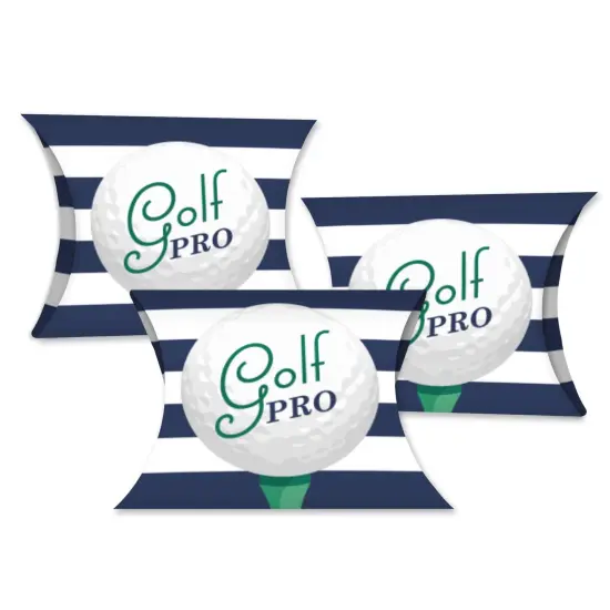 Big Dot of Happiness Par-Tee Time - Golf - Favor Gift Boxes - Birthday or Retirement Party Petite Pillow Boxes - Set of 20 {1}
