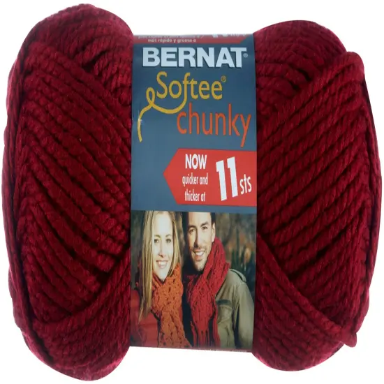 Multipack of 12 - Bernat Softee Chunky Yarn-Wine {2}