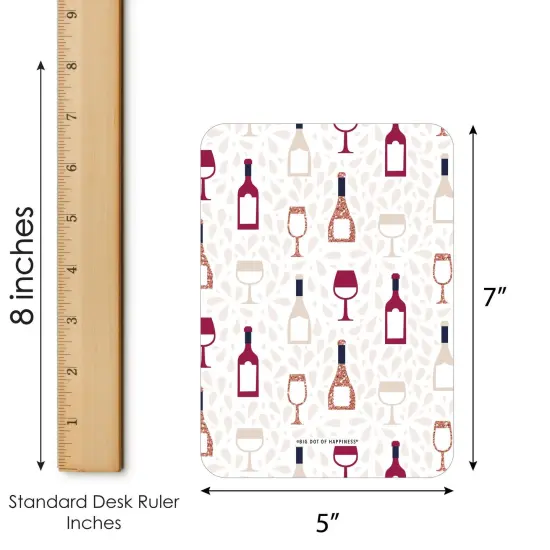 Big Dot of Happiness But First, Wine - Bingo Cards and Markers - Wine Tasting Party Bingo Game - Set of 18 {6}