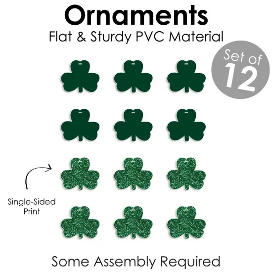 Big Dot of Happiness St. Patrick's Day - Saint Paddy's Day Decorations - Tree Ornaments - Set of 12 {6}