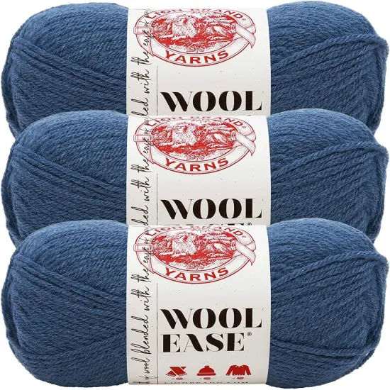 (Pack of 3) Lion Brand Wool-Ease Yarn -Denim {1}