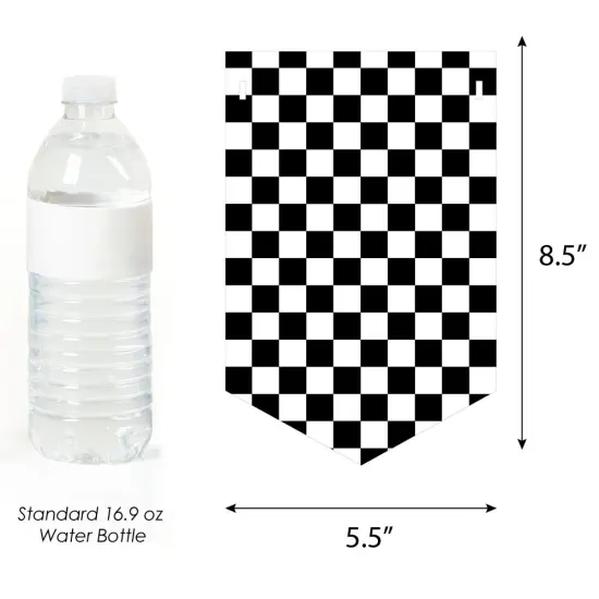 Big Dot of Happiness Let's Go Racing - Racecar - Baby Shower Bunting Banner - Race Car Party Decorations - Welcome Baby {3}