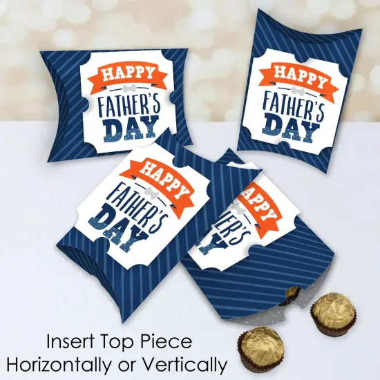 Big Dot of Happiness Happy Father's Day - Favor Gift Boxes - We Love Dad Party Large Pillow Boxes - Set of 12 {4}