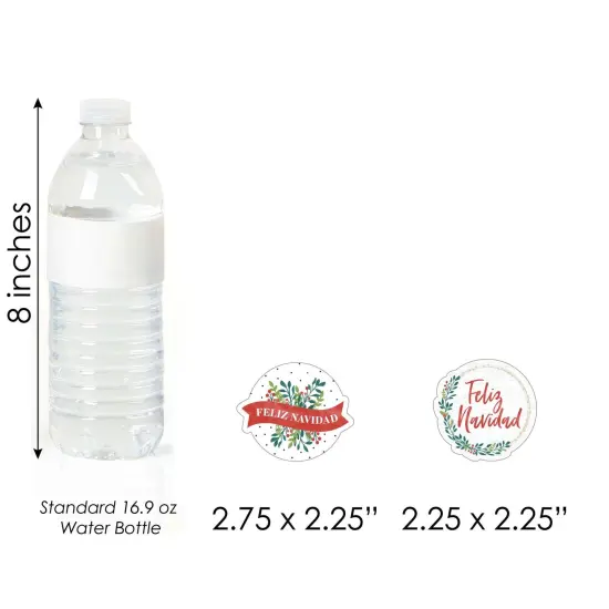 Big Dot of Happiness Feliz Navidad - Shaped Holiday and Spanish Christmas Party Cut-Outs - 24 Count {6}