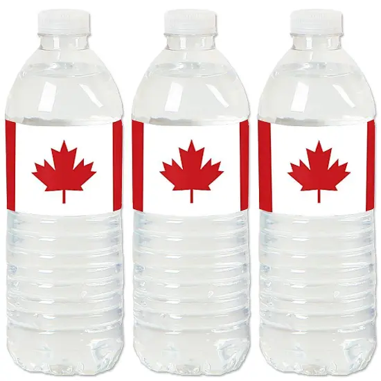 Big Dot of Happiness Canada Day - Canadian Party Water Bottle Sticker Labels - Set of 20 {1}