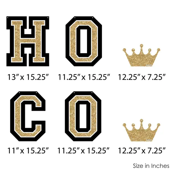 Big Dot of Happiness HOCO Dance - Large Homecoming Decorations - HOCO - Outdoor Letter Banner {7}