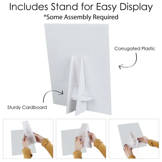 Big Dot of Happiness Western Hoedown Photo Booth Sign - Cowboy Party Decor - Printed on Sturdy Plastic - 10.5 x 13.75" - Sign with Stand - 1 Piece {6}