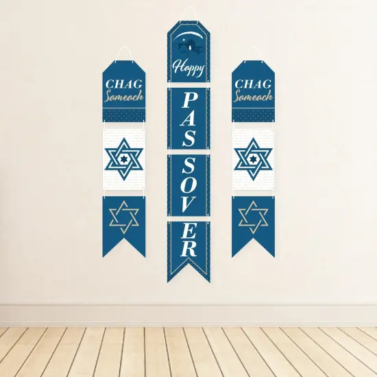 Big Dot of Happiness Happy Passover - Hanging Vertical Paper Door Banners - Pesach Party Wall Decoration Kit - Indoor Door Decor {4}