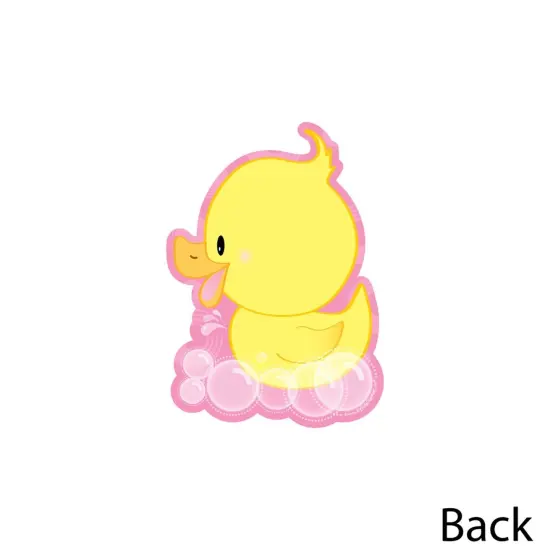 Big Dot of Happiness Pink Ducky Duck - Decorations DIY Baby Shower or Birthday Party Essentials - Set of 20 {4}