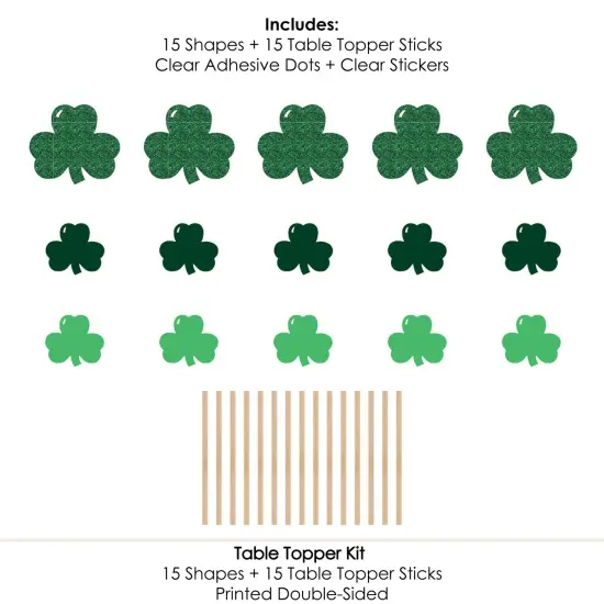 Big Dot of Happiness St. Patrick's Day - Saint Paddy's Day Party Centerpiece Sticks - Table Toppers - Set of 15 {7}