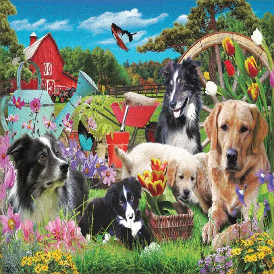 Sunsout Who has a green Thumb 500 pc Jigsaw Puzzle 42263 {1}