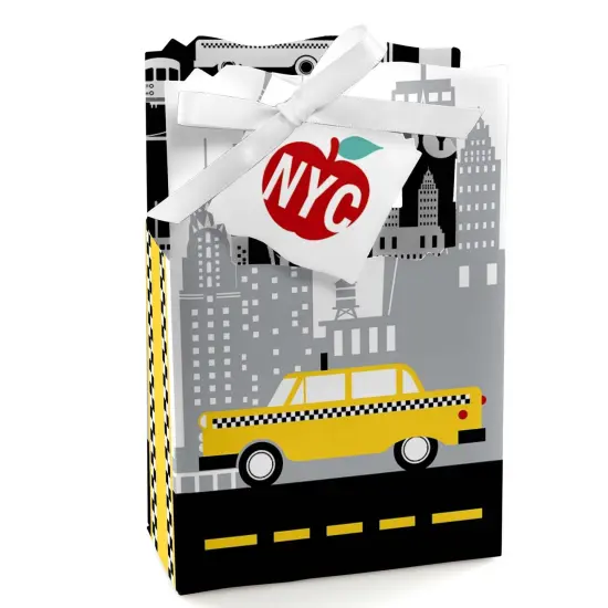 Big Dot of Happiness NYC Cityscape - New York City Party Favor Boxes - Set of 12 {1}