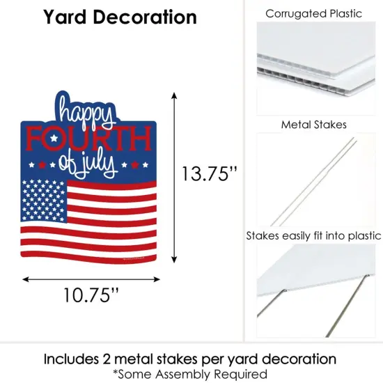 Big Dot of Happiness 4th of July - Outdoor Lawn Sign - Independence Day Yard Sign - 1 Piece {7}
