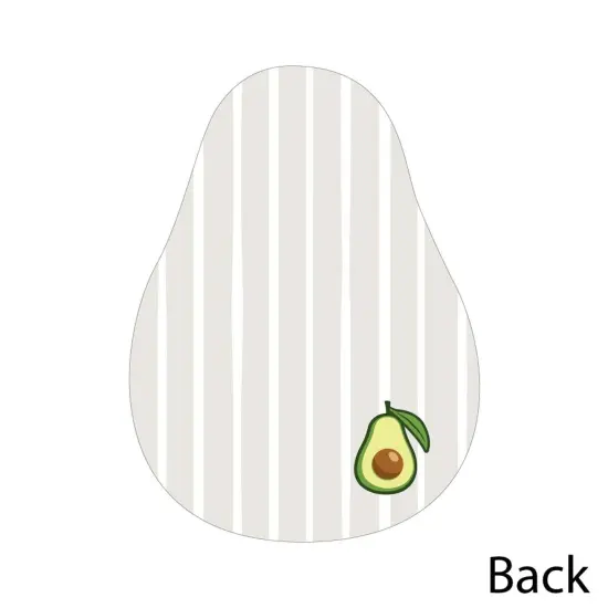 Big Dot of Happiness Hello Avocado - Shaped Thank You Cards - Fiesta Party Thank You Note Cards with Envelopes - Set of 12 {6}