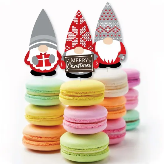 Big Dot of Happiness Christmas Gnomes - DIY Shaped Holiday Party Cut-Outs - 24 Count {4}