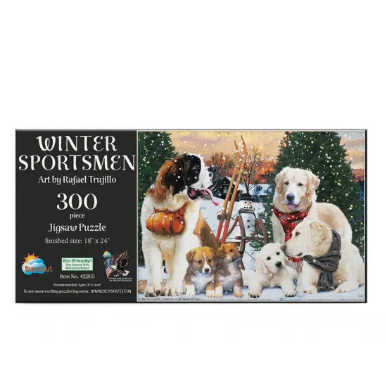 Sunsout Winter Sportsmen 300 pc Jigsaw Puzzle 42265 {4}