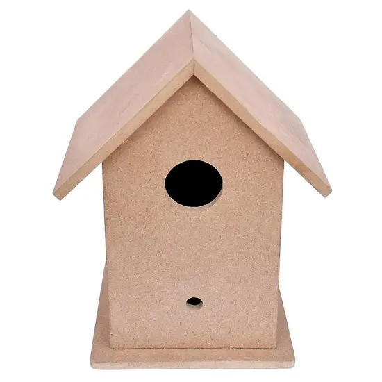 Little Birdie MDF Base Bird House 5.5"X7"-Bird House {1}