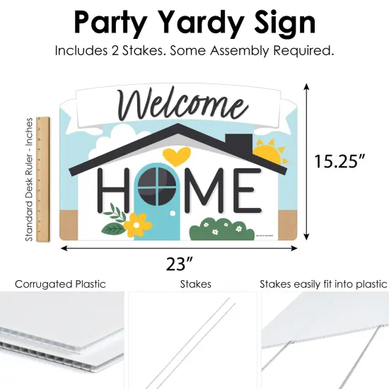 Big Dot of Happiness Welcome Home Housewarming - New Sweet Home Yard Sign Lawn Decorations - Party Yardy Sign {7}