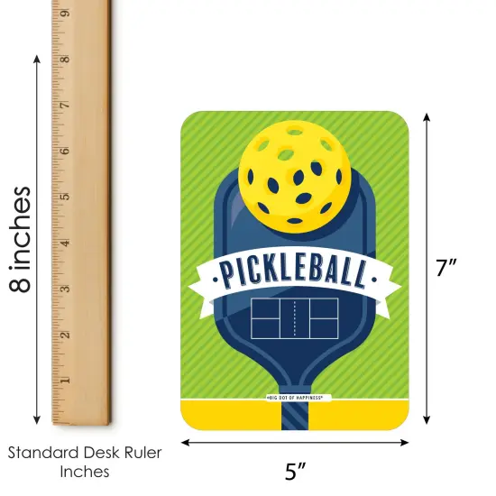 Big Dot of Happiness Let&rsquo;s Rally - Pickleball - Bingo Cards and Markers - Birthday or Retirement Party Bingo Game - Set of 18 {7}