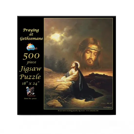 Sunsout Praying at Gethsemane 500 pc Easter Jigsaw Puzzle 40010 {3}