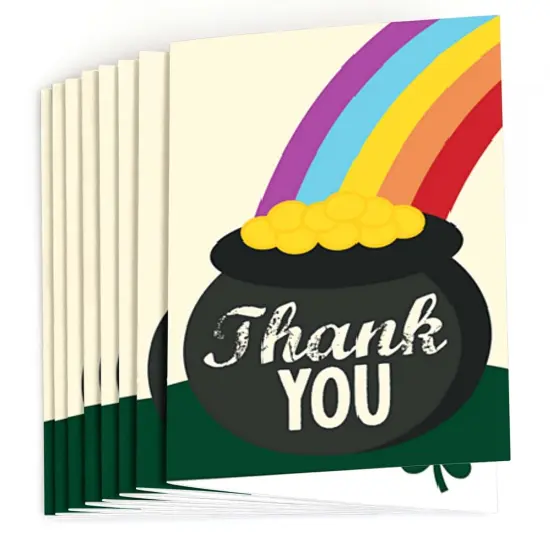 Big Dot of Happiness St. Patrick's Day - Saint Paddy's Day Party Thank You Cards (8 count) {3}