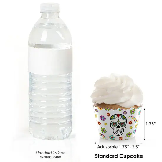 Big Dot of Happiness Day of the Dead - Sugar Skull Party Decoration - Party Cupcake Wrappers - Set of 12 {4}