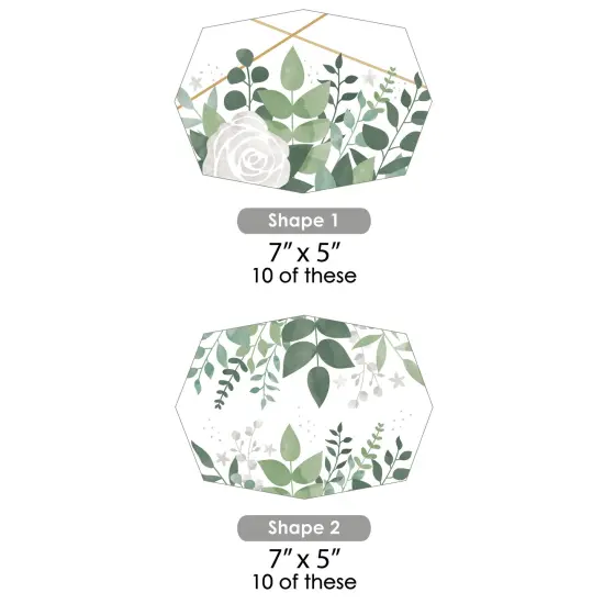 Big Dot of Happiness Boho Botanical - Decorations DIY Greenery Party Essentials - Set of 20 {7}