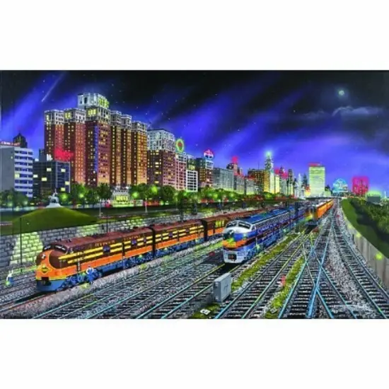 Sunsout Chicago Nights 1000 pc Jigsaw Puzzle 21385 {1}