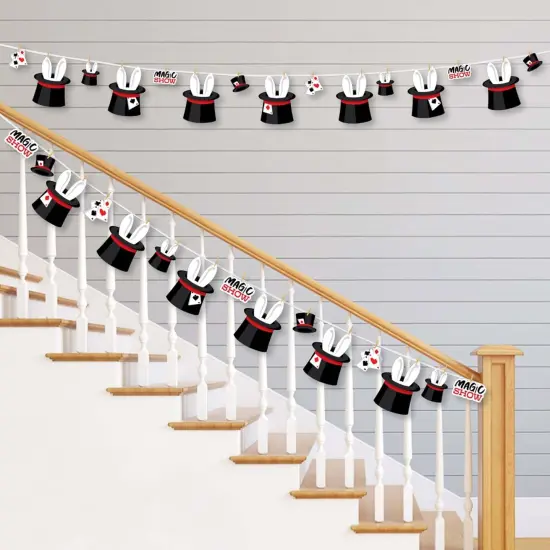 Big Dot of Happiness Ta-Da, Magic Show - Magical Birthday Party DIY Decorations - Clothespin Garland Banner - 44 Pieces {3}