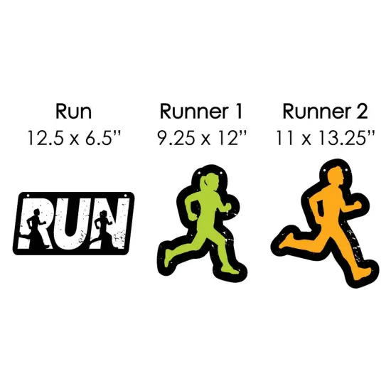 Big Dot of Happiness Hanging Set the Pace - Running - Outdoor Hanging Decor - Track, Cross Country or Marathon Party Decorations - 10 Pieces {7}