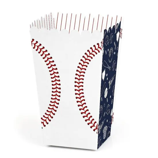 Big Dot of Happiness Batter Up - Baseball - Baby Shower or Birthday Party Favor Popcorn Treat Boxes - Set of 12 {1}