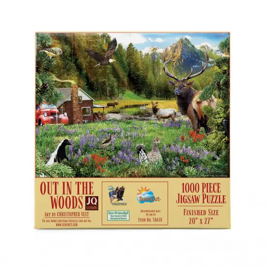 Sunsout Out in the Woods 1000 pc Jigsaw Puzzle 58638 {3}