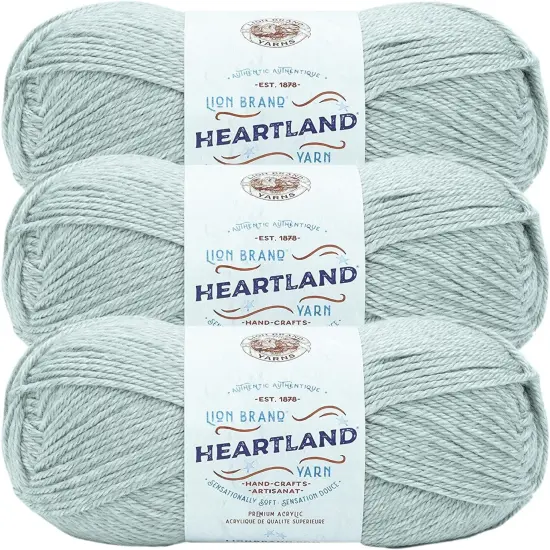 (Pack of 3) Lion Brand Heartland Yarn-White Sands {1}